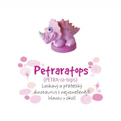 Dino pokladnička - Petraratops ALBI ALBI