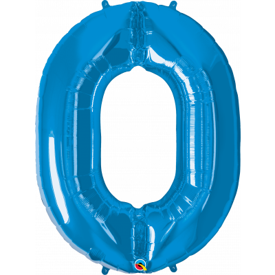 Balónek foliový Číslo 0 modrý ALBI ALBI