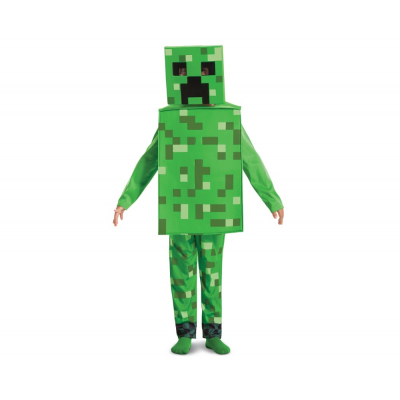 KOSTÝM KLUK Minecraft Creeper vel. 7-8 let ALBI ALBI