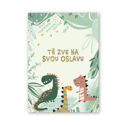 Pozvánky na oslavu Dinosaurus 6 ks Albi Albi